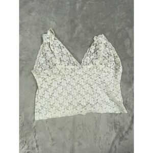 Vintage Y2K Rampage Lace Babydoll Top 3X Lace Sleeveless Whimsigoth Fairy Grunge